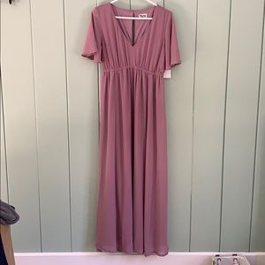 Show Me Your Mumu Emily Maxi In Antique Rose